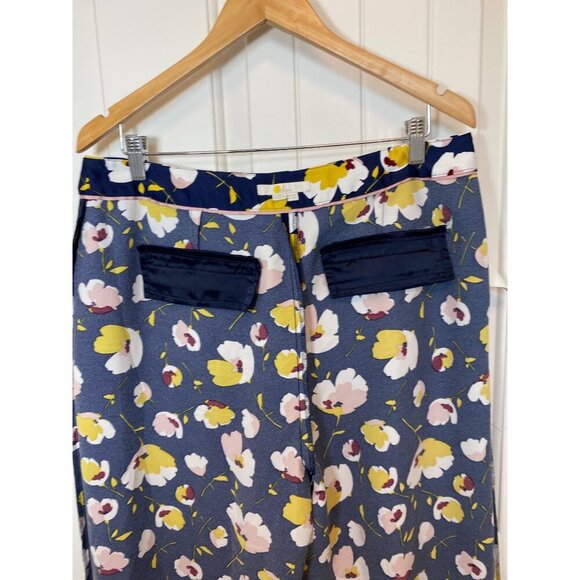 Boden Floral Wide-Leg Trousers, Size 12R - Picture 9 of 13
